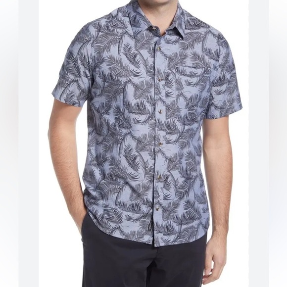 Travis Mathew Top Down Button Up Short Sleeve Shirt size Large - Picture 1 of 4